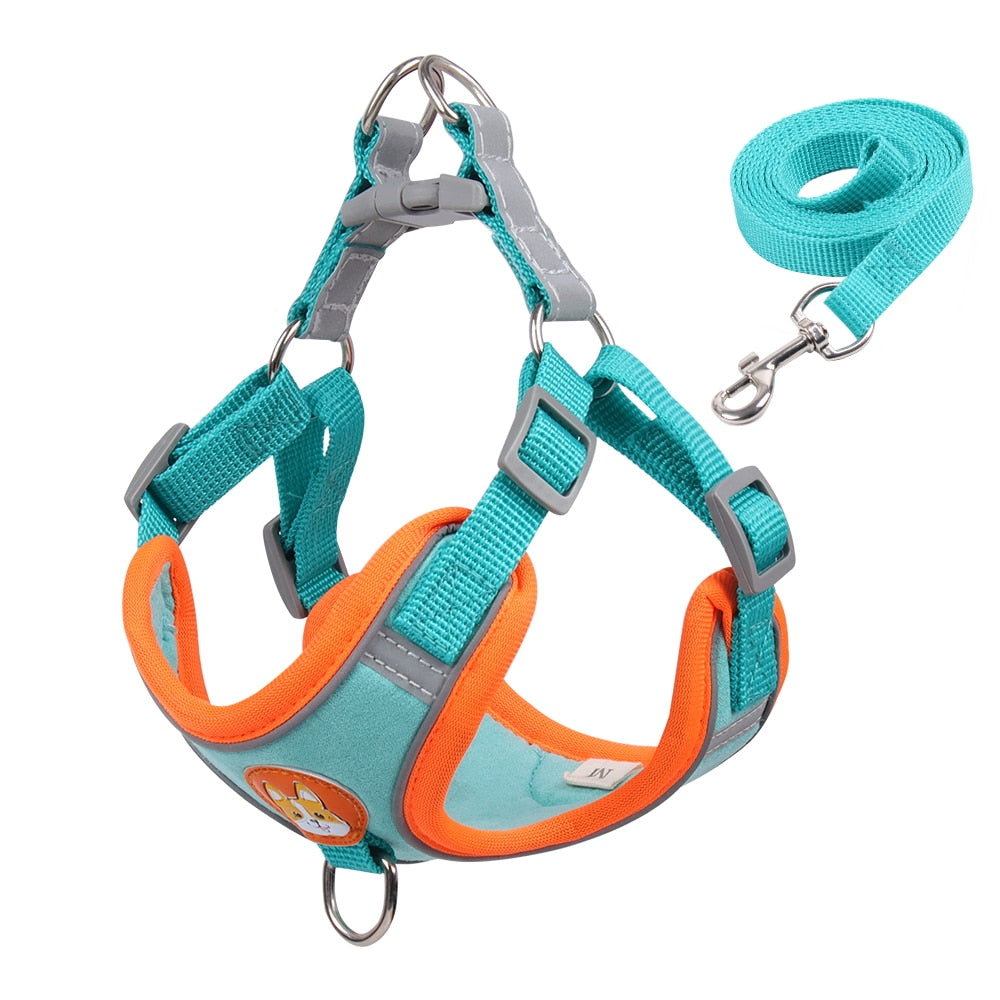 Reflective Dog No-Pull Harness and Leash