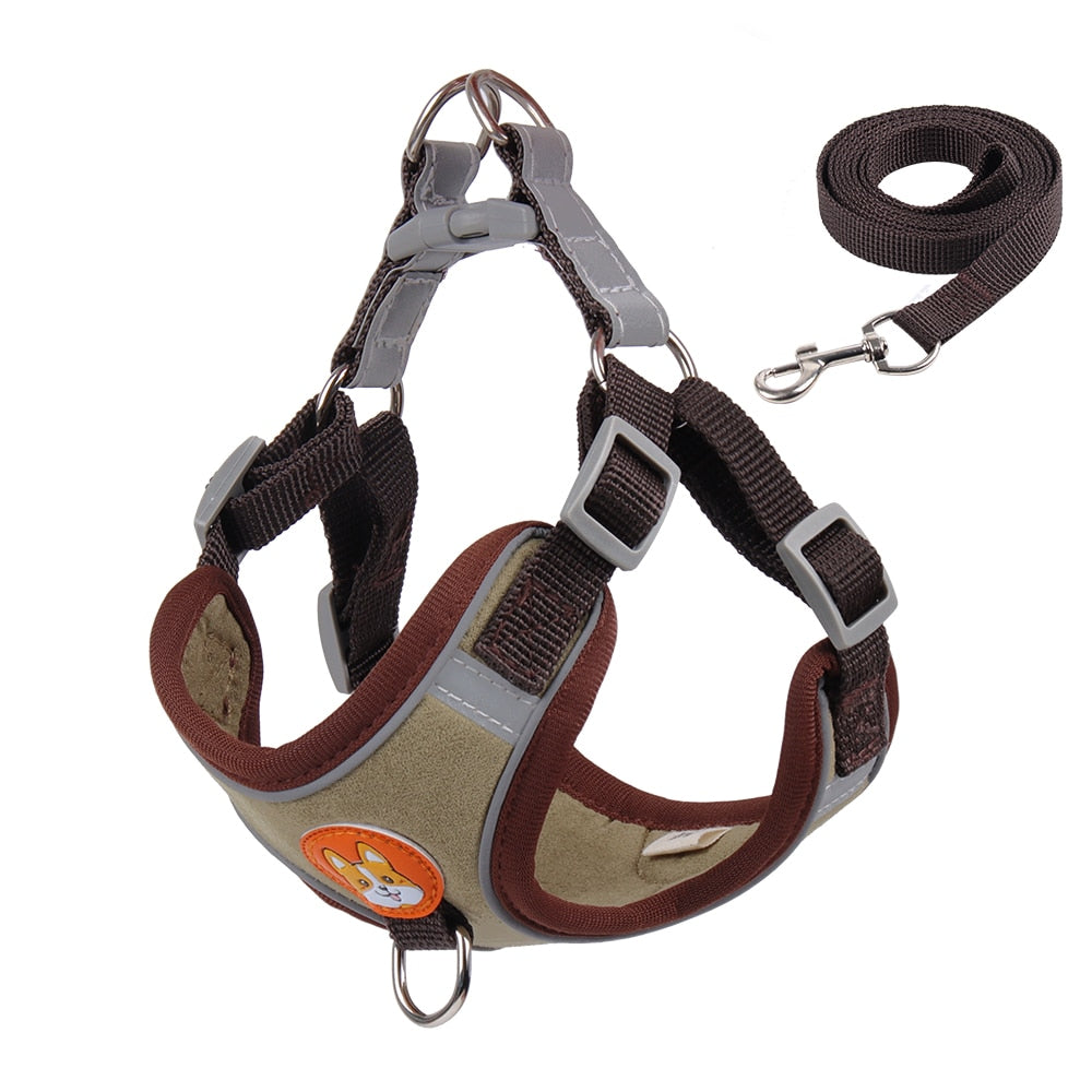 Reflective Dog No-Pull Harness and Leash